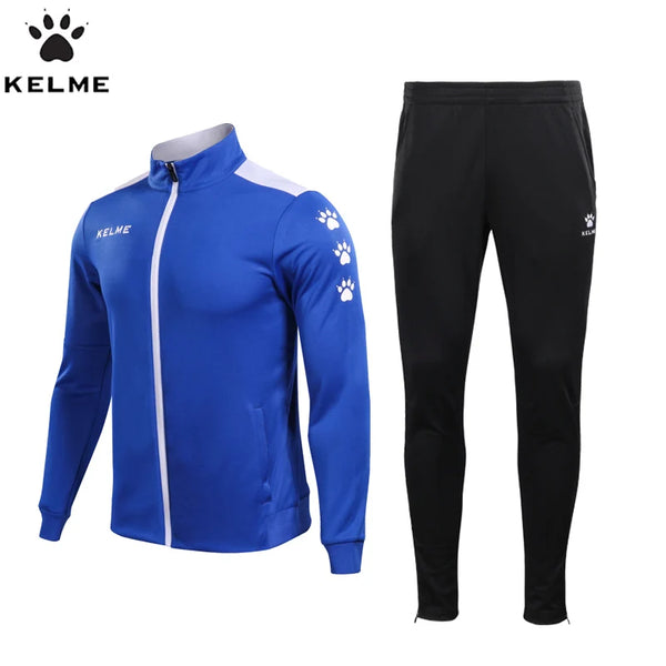 KELME Men's Sportswear Warm Tracksuit Jacket Sweatpants Running Sets Jogging Suits Male Joggers Fitness Sport Suit Men 3771200