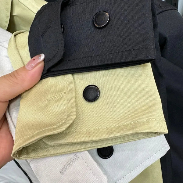 2024 New British style Nylon Shirt Couple's Jacket Waterproof and Windproof Functional Jacket Casual Light Luxury Men's Wear