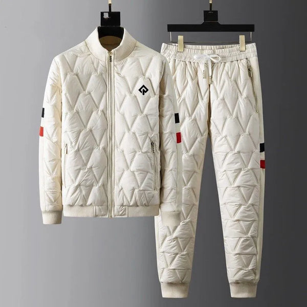 High Quality Two Piece Set Men's Golf Wear 2024 Winter New Golf Suits Thickening Windbreaker Golf Jacket Men Golf Clothes