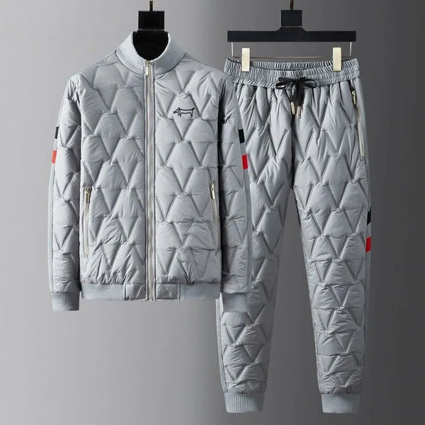 High Quality Two Piece Set Men's Golf Wear 2024 Winter New Golf Suits Thickening Windbreaker Golf Jacket Men Golf Clothes