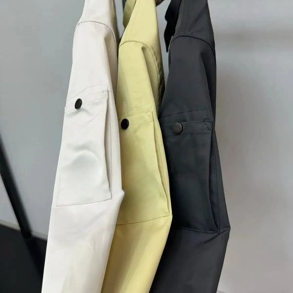 2024 New British style Nylon Shirt Couple's Jacket Waterproof and Windproof Functional Jacket Casual Light Luxury Men's Wear