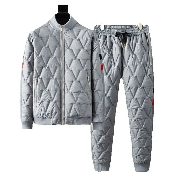 High Quality Two Piece Set Men's Golf Wear 2024 Winter New Golf Suits Thickening Windbreaker Golf Jacket Men Golf Clothes