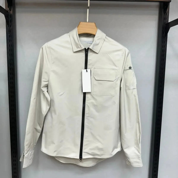 2024 New British style Nylon Shirt Couple's Jacket Waterproof and Windproof Functional Jacket Casual Light Luxury Men's Wear