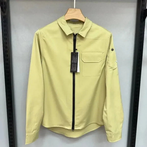 2024 New British style Nylon Shirt Couple's Jacket Waterproof and Windproof Functional Jacket Casual Light Luxury Men's Wear