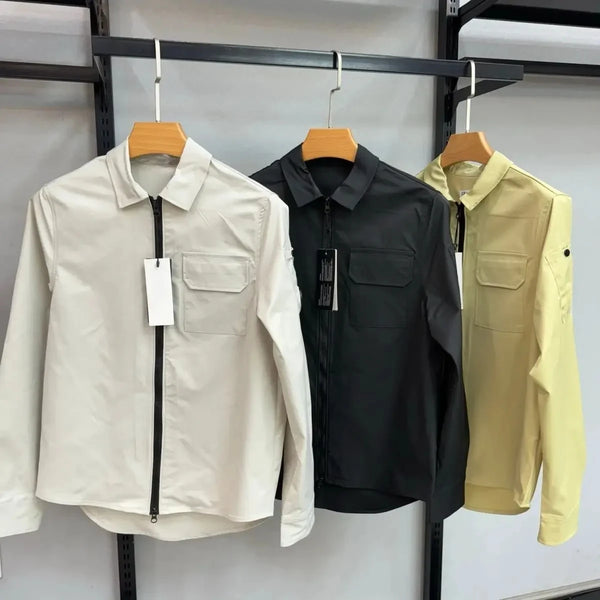 2024 New British style Nylon Shirt Couple's Jacket Waterproof and Windproof Functional Jacket Casual Light Luxury Men's Wear