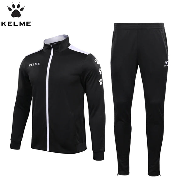 KELME Men's Sportswear Warm Tracksuit Jacket Sweatpants Running Sets Jogging Suits Male Joggers Fitness Sport Suit Men 3771200