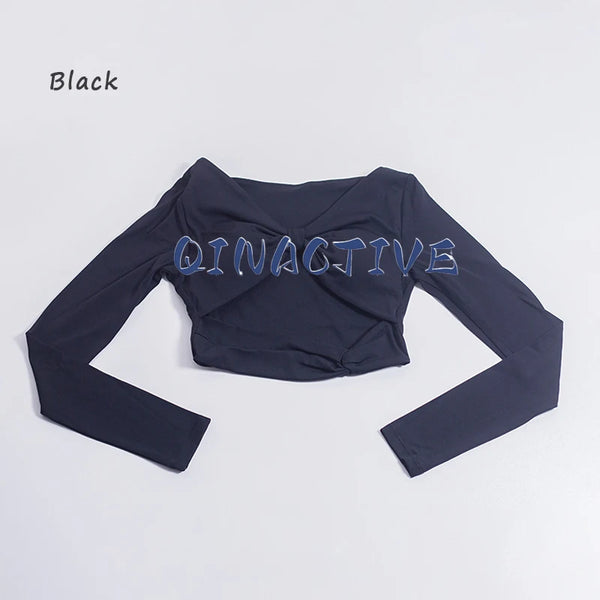 QINACTIVE Women's Nylon Top Yoga long sleeved T-shirt