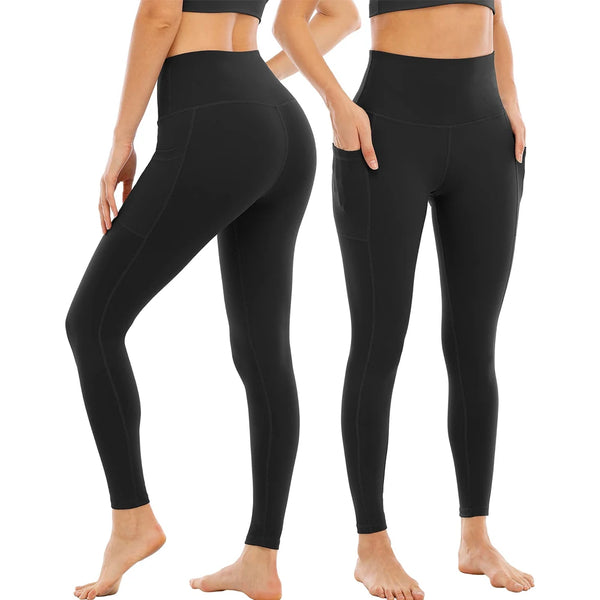 Workout Seamless High Waisted Leggings Fitness for Women Mujer Elastic with Pockets Squat Proof Yoga Quick-Dry Sport Trousers