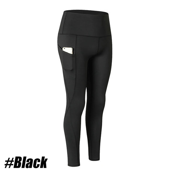 Workout Seamless High Waisted Leggings Fitness for Women Mujer Elastic with Pockets Squat Proof Yoga Quick-Dry Sport Trousers