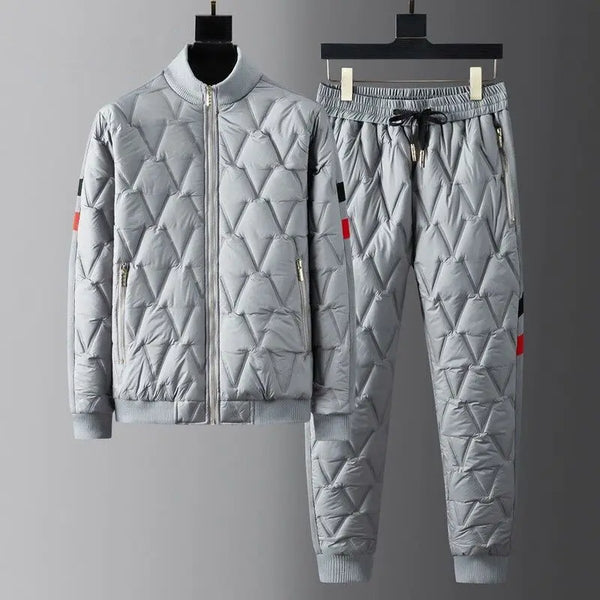 High Quality Two Piece Set Men's Golf Wear 2024 Winter New Golf Suits Thickening Windbreaker Golf Jacket Men Golf Clothes