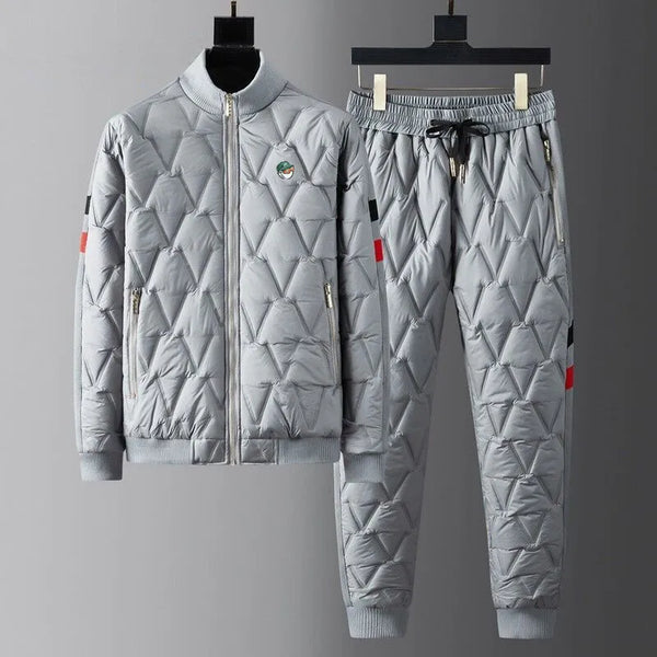 High Quality Two Piece Set Men's Golf Wear 2024 Winter New Golf Suits Thickening Windbreaker Golf Jacket Men Golf Clothes