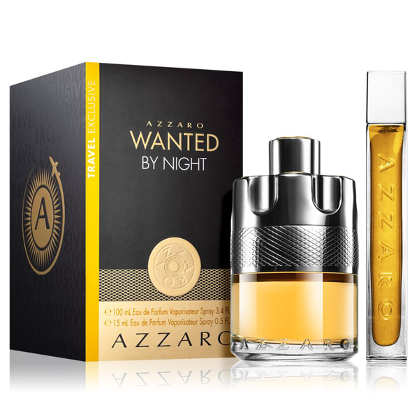 xlsxMen Wanted by Night -Azzaro Set 3pcs 100mL /15mL EDP