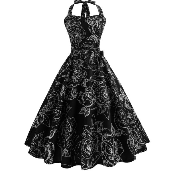 Women  Retro Rockabilly Prom Party Dress