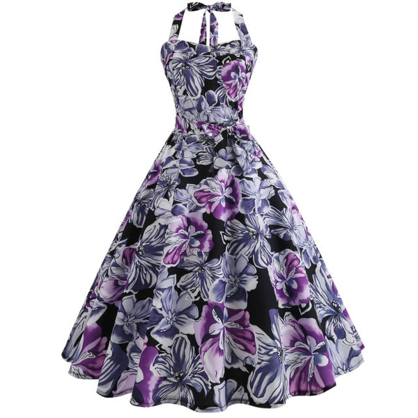 Women  Retro Rockabilly Prom Party Dress