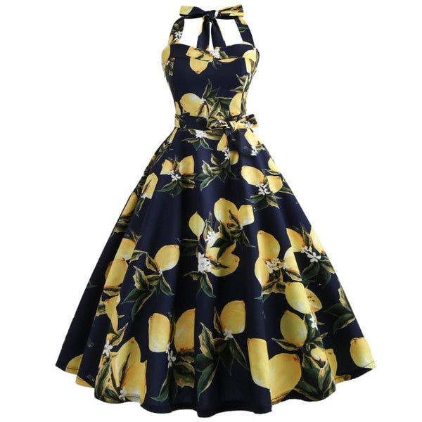 Women  Retro Rockabilly Prom Party Dress