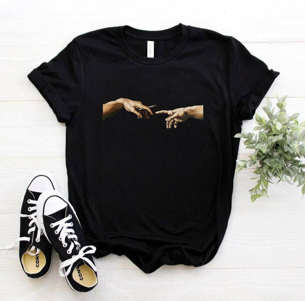 Women Casual Print Letter T-shirt