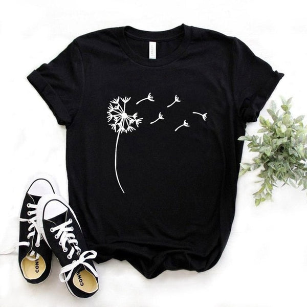 Women Casual Print Letter T-shirt