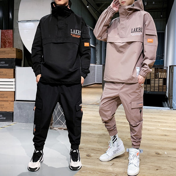 Men's Hooded Jacket+Pants 2PC Sets