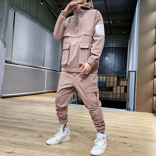 Men's Hooded Jacket+Pants 2PC Sets