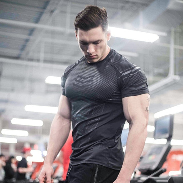 Men Compression Quick dry T-shirt