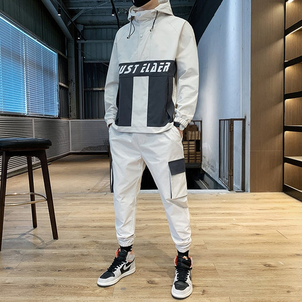 Men's Hooded Jacket+Pants 2PC Sets